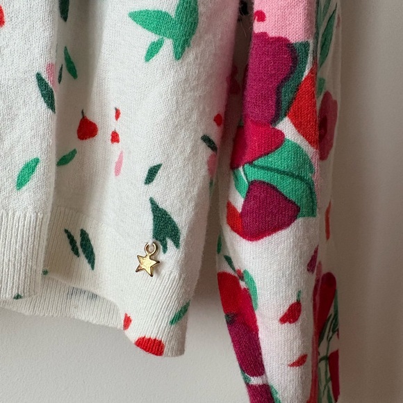 Floral V-Neck Cardigan - Picture 3 of 5